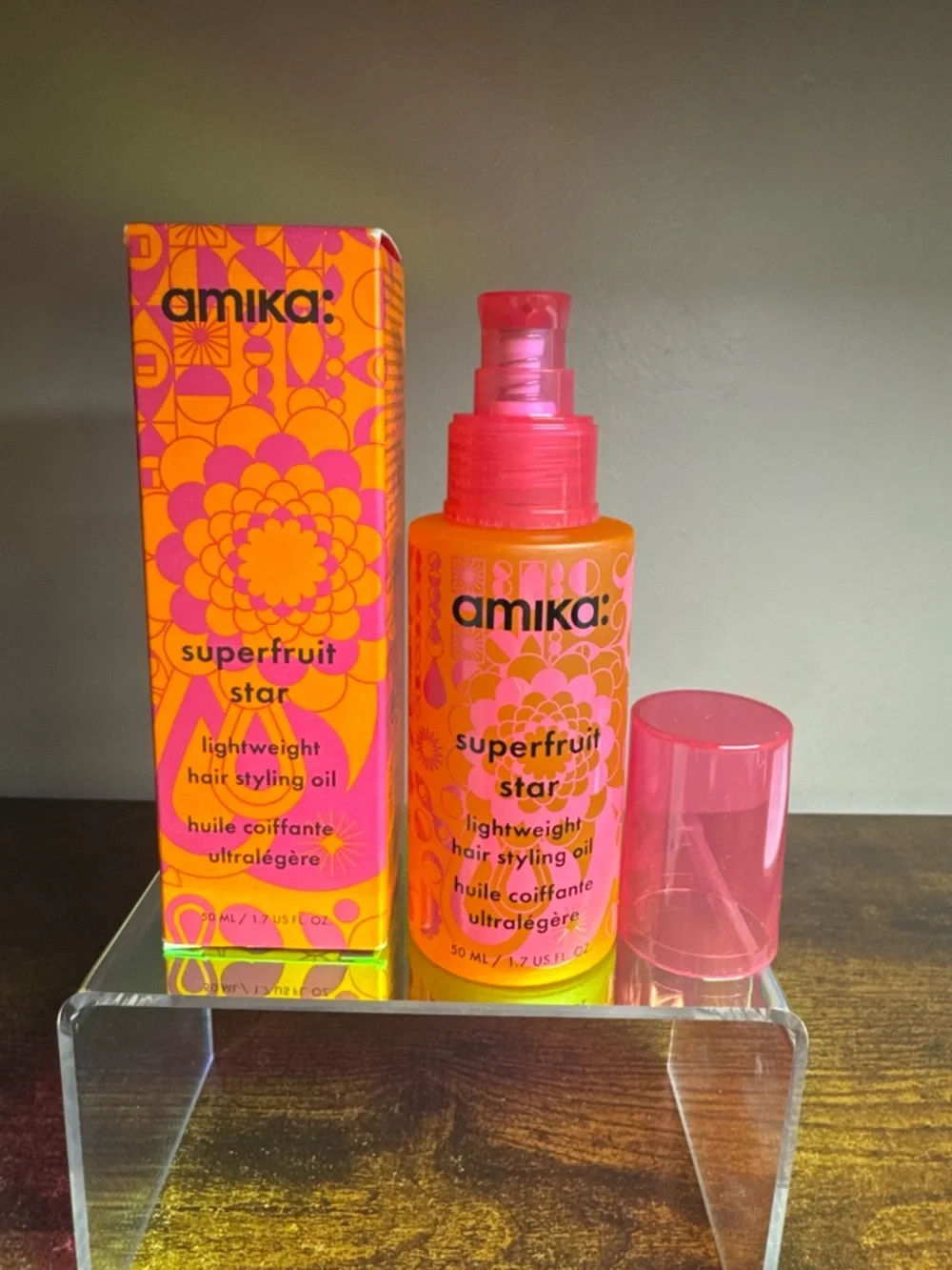 Amika Superfruit Star Lightweight Hair Styling Oil 1.7oz